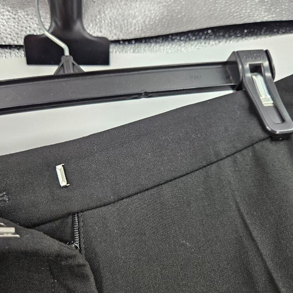 Me + Em Dress Pants Black Button Hem Stretch Twill Crop Pockets Trouser Size 12 - Picture 4 of 8
